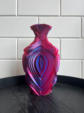 Afbeelding in Gallery-weergave laden, Retrovaas 32cm 3D geprinte vaas Kameleon Blauw Roze
