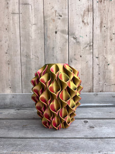 Lelievaas 33cm 3D geprinte vaas kameleon paars