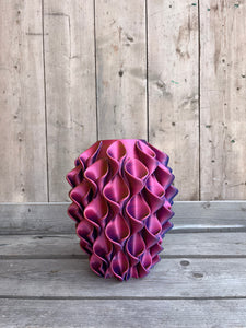 Lelievaas 33cm 3D geprinte vaas kameleon paars