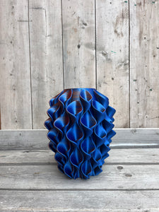 Lelievaas 33cm 3D geprint brons,blauw, groen