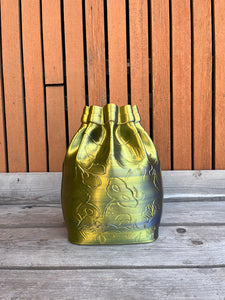 Tas vaas 3D Geprinte Bloem Tas Vaas kameleon geel L