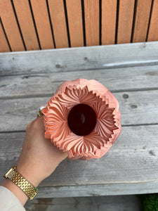 Retrovaas 3D geprinte vaas brons L