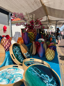 Epoxy Kunst Dienbladen handvat