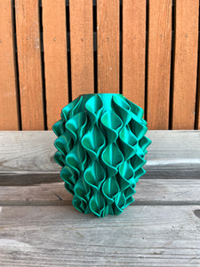Lelievaas 33cm 3D geprinte vaas Kameleon oceaan