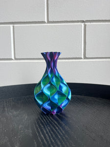 Golfvaas 17cm 3D geprinte vaas Kameleon Blauw