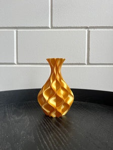 Golfvaas 17cm 3D geprinte vaas Goud