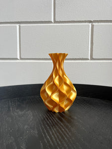 Golfvaas 17cm 3D geprinte vaas Goud