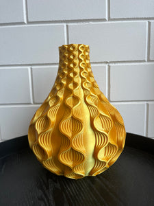 Rondovaas 34cm 3D geprinte vaas Goud