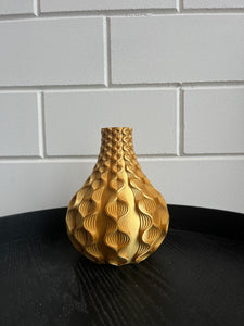 Rondovaas 20cm 3D geprinte vaas Goud