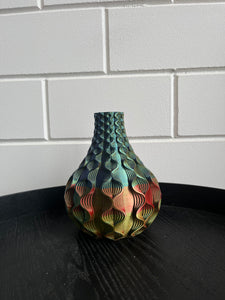 Rondovaas 20cm 3D geprinte vaas Kameleon