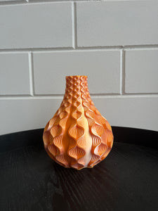 Rondovaas 20cm 3D geprinte vaas Kameleon Oranje