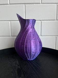 Bladvaas 32cm 3D geprinte vaas Kameleon Paars