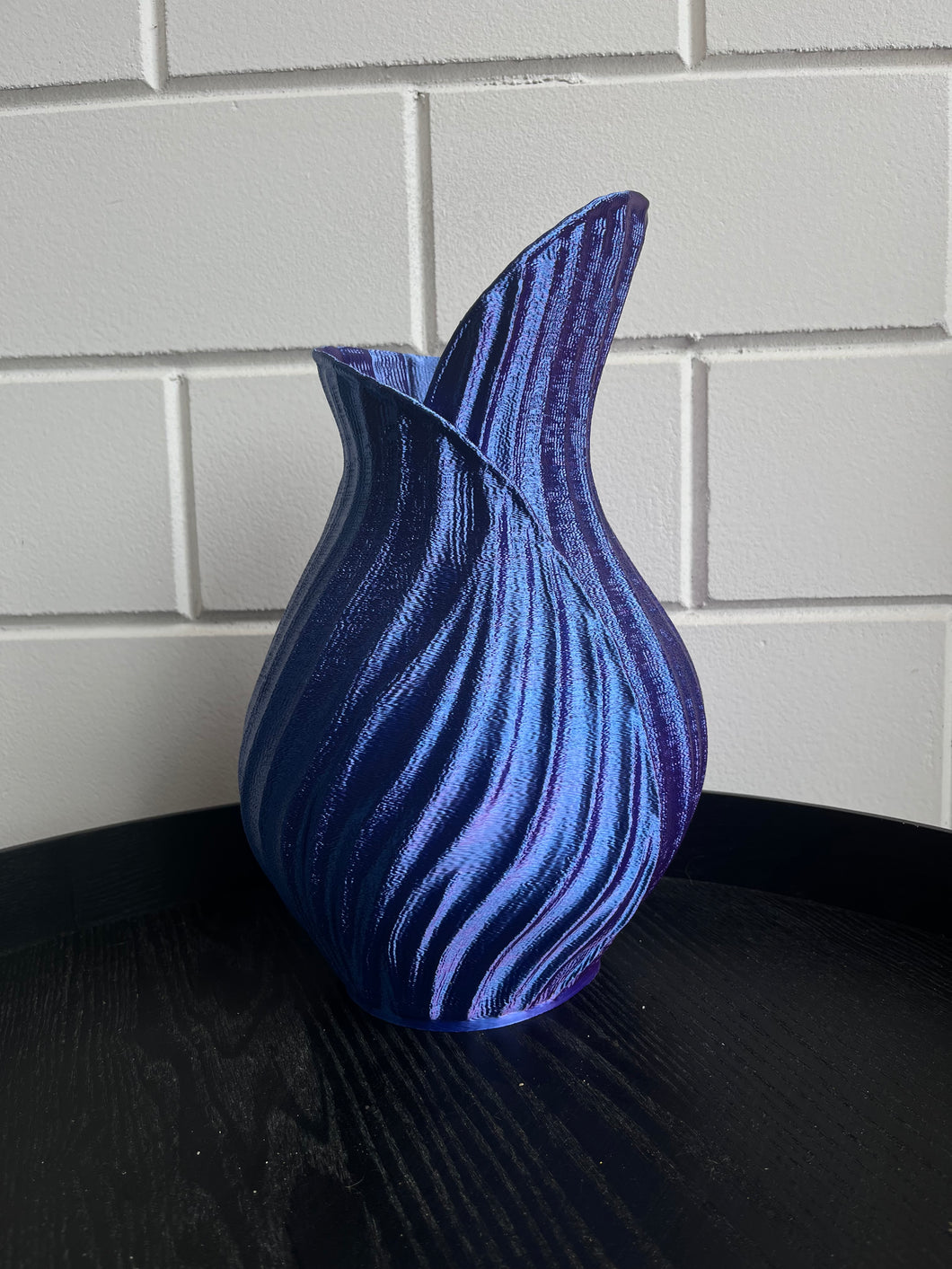 Bladvaas 32cm 3D geprinte vaas Kameleon Paars
