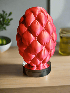 Kussenvaas M 3D geprinte vaas rood/goud