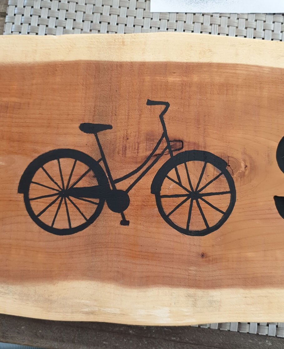 Uithangborden voor een fietsenwinkel